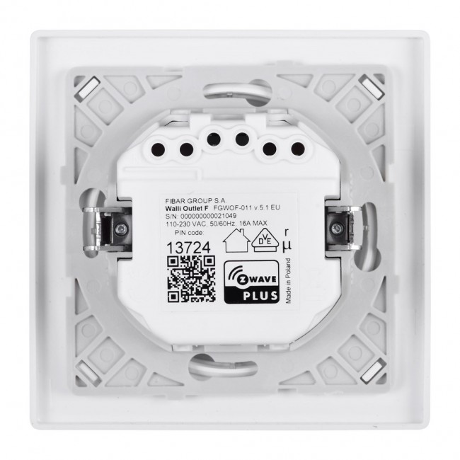 Fibaro Walli socket-outlet Type F White Fibaro Walli socket-outlet Type F White