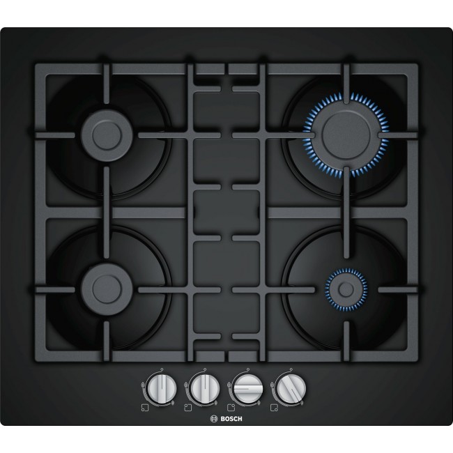 Bosch Serie 4 PNP6B6B90 hob Black Built-in 60 cm Gas 4 zone(s) Bosch Serie 4 PNP6B6B90 hob Black Built-in 60 cm Gas 4 zone(s)