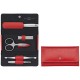 Zwilling Twinox Manicure Set 5 pcs Leather Pouch - Red