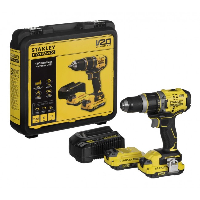 STANLEY SFMCD721D2K Cordless Drill 18V STANLEY SFMCD721D2K Cordless Drill 18V