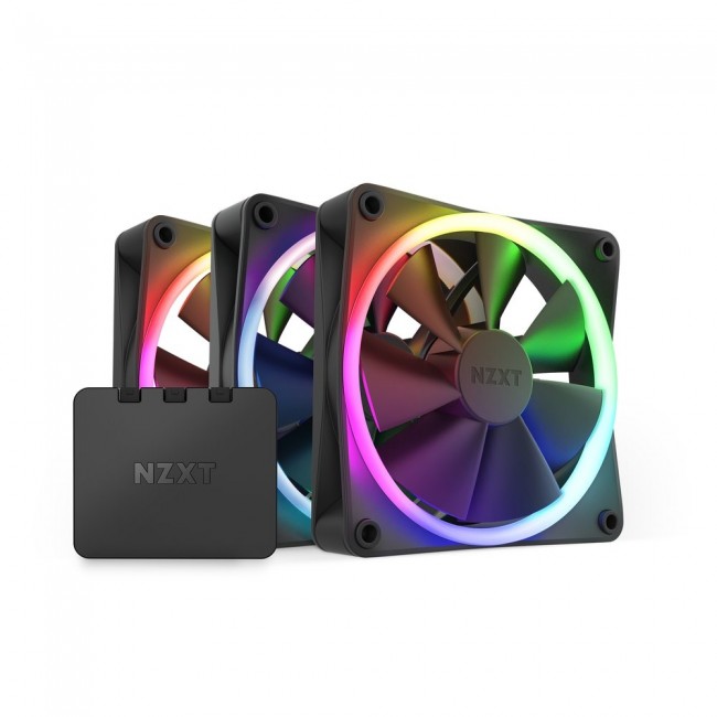 NZXT F120 RGB Triple Pack Computer case Fan 12 cm Black 3 pc(s) NZXT F120 RGB Triple Pack Computer case Fan 12 cm Black 3 pc(s)