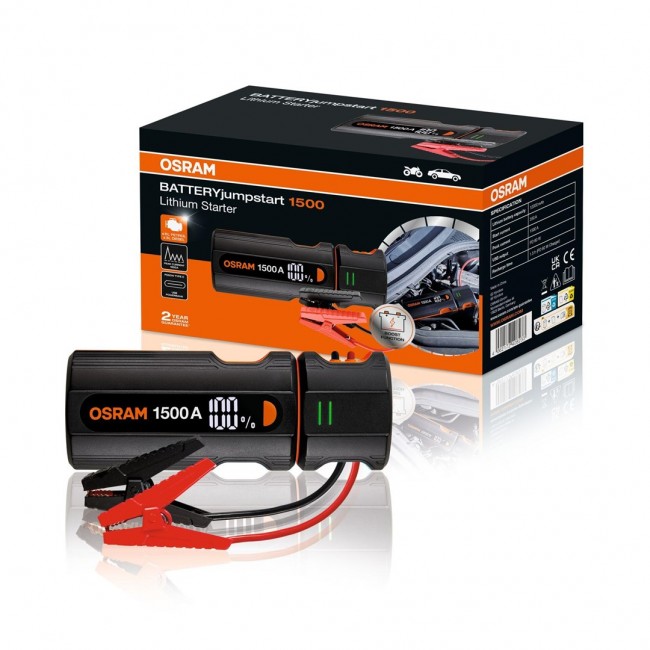 Jump Starter Osram BATTERYjumpstart 1500 - 12V Jump Starter Osram BATTERYjumpstart 1500 - 12V
