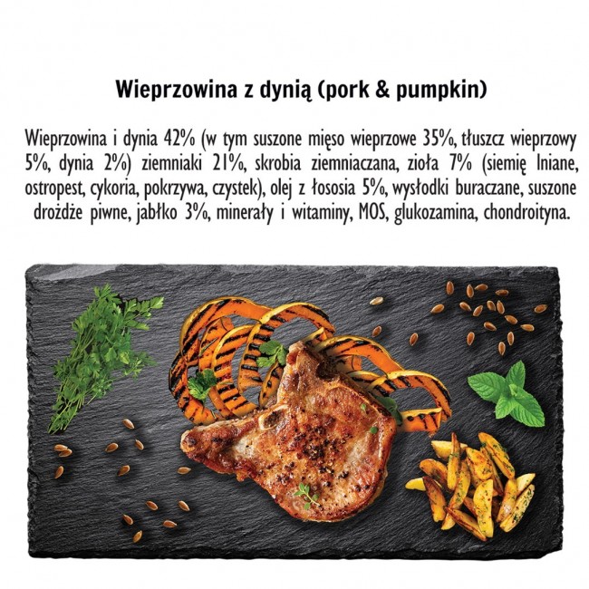 PAKA ZWIERZAKA Pork with pumpkin L - dry dog food - 9kg