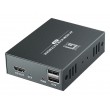 LevelOne HVE-8111 AV extender AV transmitter & receiver Black
