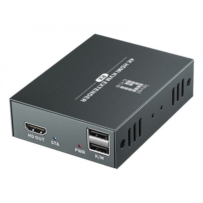 LevelOne HVE-8111 AV extender AV transmitter & receiver Black