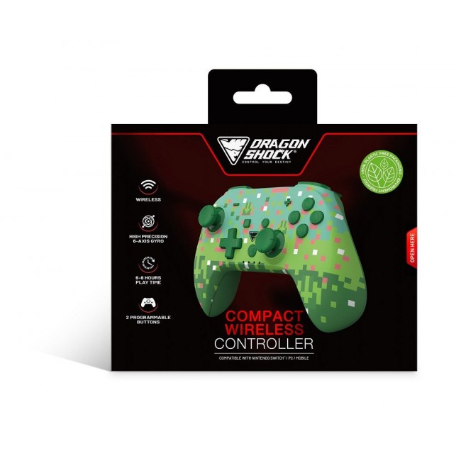 Dragonshock PopTop Green, Dark Green, Pink, White Bluetooth Gamepad Analogue / Digital Nintendo Switch, PC
