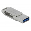 DeLOCK USB 5 Gbps USB-C + Type-A Memory Stick 128 GB - Metal Housing