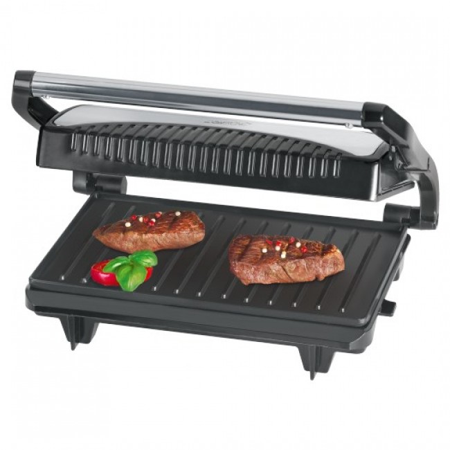 Clatronic MG 3519 electric grill (700W table-top, black and silver)