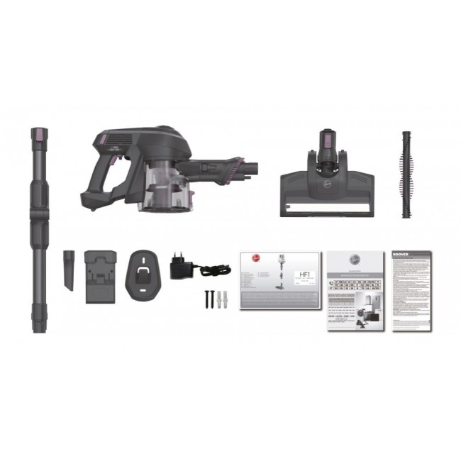 Hoover HF1 HF103X 011 Stick vacuum Battery Dry Fabric Bagless 0.9 L 170 W Titanium