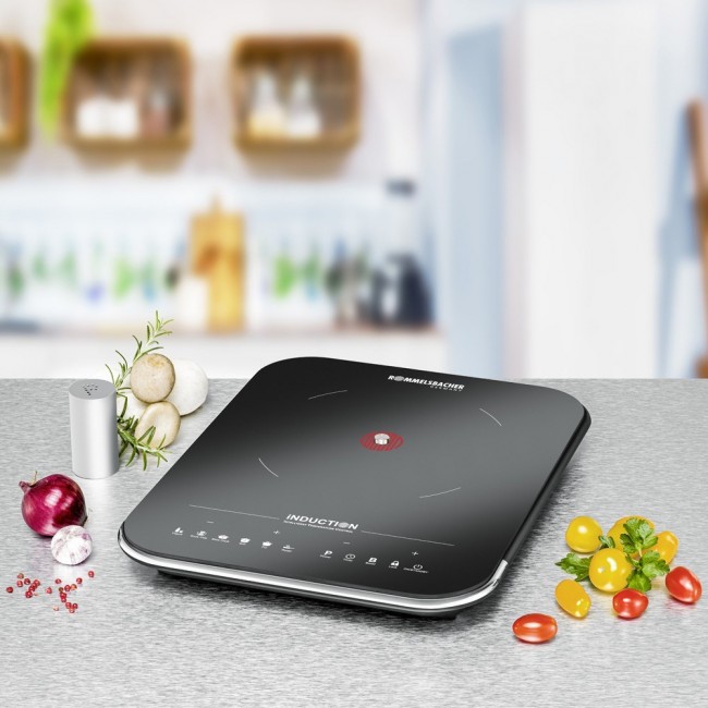 Rommelsbacher CTS 2000/IN hob Black, Silver Countertop Zone induction hob 1 zone(s)