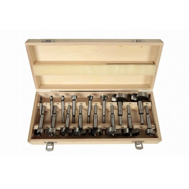 Wood drill bits 6-54mm/16pcs/Silver Wood drill bits 6-54mm/16pcs/Silver