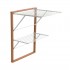 ARREDAMENTI KEVIN Wall-mounted drying rack - 64 x 67 cm, Brown