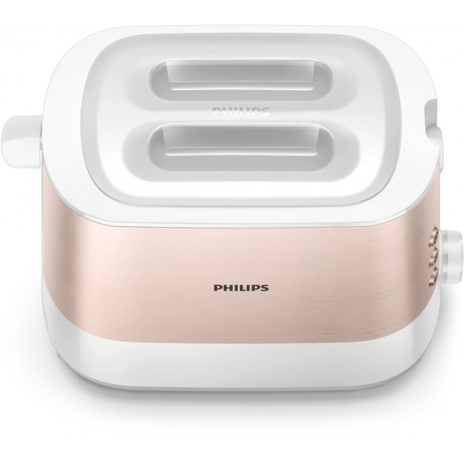 Philips Viva Collection HD2638/11 toaster 7 2 slice(s) 950 W Rose gold, White