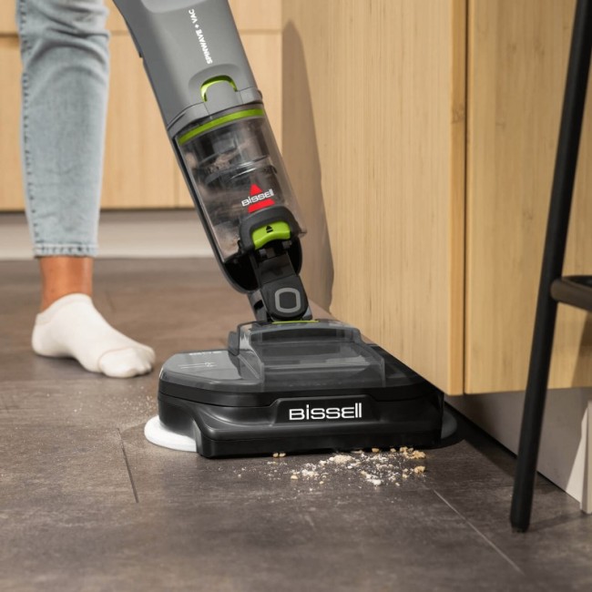 Bissell SpinWave + Vac Pet Pro Stick vacuum Battery Dry&wet Cyclonic Dust bag 0.4 L Black, Grey