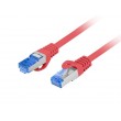 LANBERG PATCHCORD S/FTP CAT.6A 0.5M RED LSZH LANBERG PATCHCORD S/FTP CAT.6A 0.5M RED LSZH