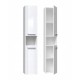 Bathroom cabinet NEL I 31x30x174 cm, white, glossy