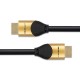 Qoltec 50354 HDMI v2.1 Cable Ultra high speed 8K | 60Hz | 30AWG | GOLD | 1m