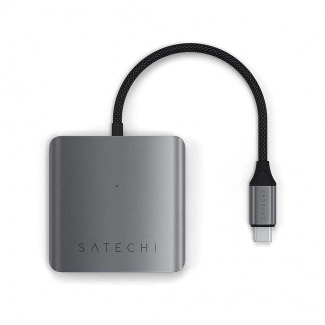 Satechi ST-H4CPDM interface hub USB Type-C 10000 Mbit/s Grey Satechi ST-H4CPDM interface hub USB Type-C 10000 Mbit/s Grey