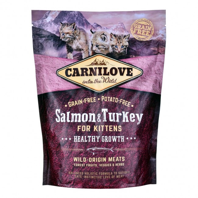 CARNILOVE Cat Salmon & Turkey For Kittens - dry cat food - 400 g CARNILOVE Cat Salmon & Turkey For Kittens - dry cat food - 400 g