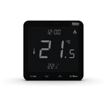Wireless room regulator black R-10S PLUS