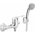 Wall-mounted shower faucet with shower set