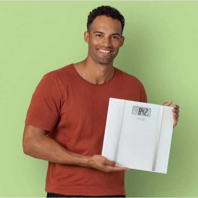 Ecomed BS-70E Rectangle White Electronic personal scale