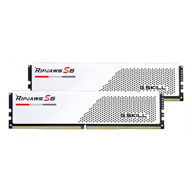 G.Skill Ripjaws S5 / F5-6000J3040F16GX2-RS5W memory module 32 GB 2 x 16 GB DDR5 4800 MT/s 288-pin DIMM G.Skill Ripjaws S5 / F5-6000J3040F16GX2-RS5W memory module 32 GB 2 x 16 GB DDR5 4800 MT/s 288-pin DIMM
