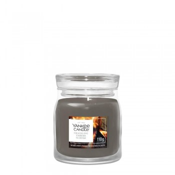 Yankee Candle Crackling Embers wax candle Cylinder Wood Grey 1 pc(s)