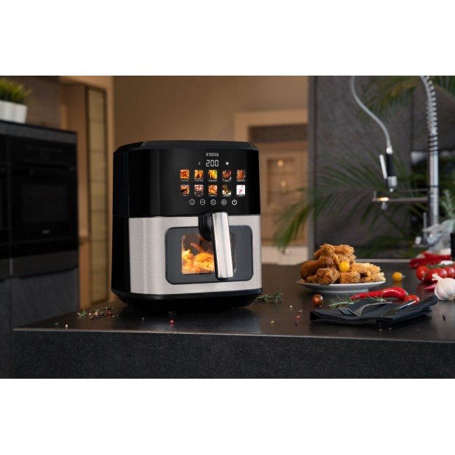 N'oveen AF770 X-LINE Greaseless deep fat fryer Black, Silver N'oveen AF770 X-LINE Greaseless deep fat fryer Black, Silver