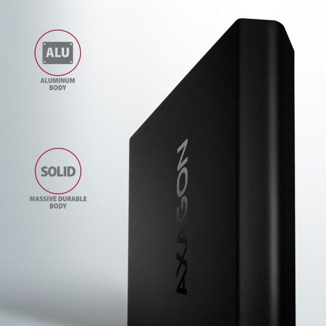 Axagon EEM2-UB2 storage drive enclosure SSD enclosure Black M.2