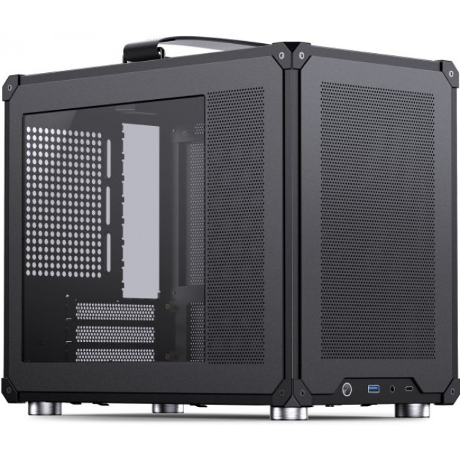 Jonsbo C6 MAX PC Case, Mini Case, Micro-ATX, Tempered Glass - black