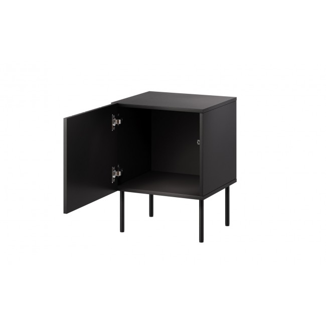 Cama Bedside table 2 pcs ISLA 44,5x40x59 black matt Cama Bedside table 2 pcs ISLA 44,5x40x59 black matt