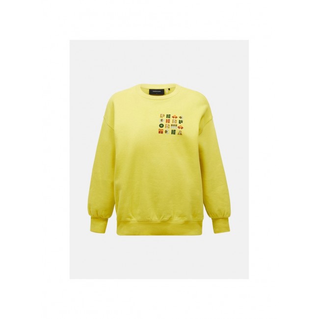 Bluza damska PEAK PERFORMANCE W Terry Graphic Crew kolor ty - L Bluza damska PEAK PERFORMANCE W Terry Graphic Crew kolor ty - L