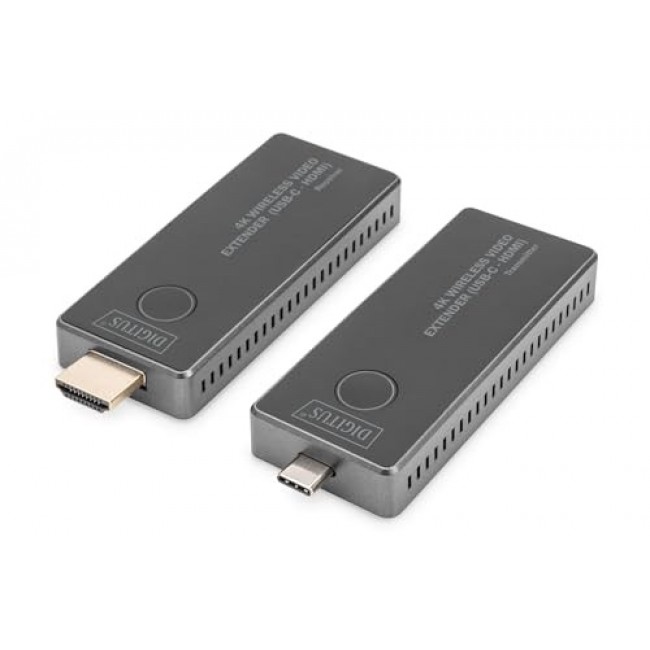 Digitus 4K Wireless Video Extender Set, 30 m (USB-C - HDMI), 4K/30Hz Digitus 4K Wireless Video Extender Set, 30 m (USB-C - HDMI), 4K/30Hz