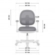 Junior 3.6 Grey swivel chair