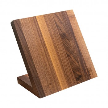 Magnetic block for 5 knives made of Artelegno walnut wood