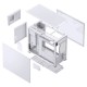 Jonsbo D31 MESH Screen Micro-ATX Case, Tempered Glass - white