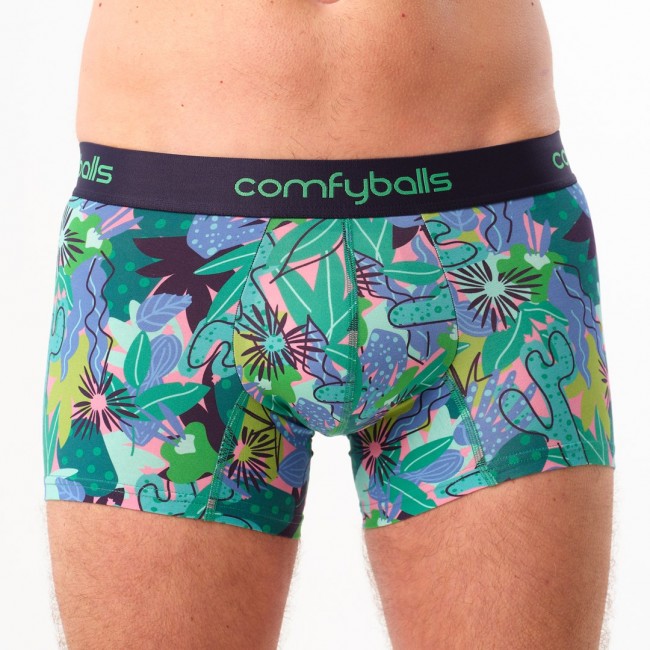 Comfyballs Tropical Cotton Brief Green
