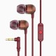 The House Of Marley Smile Jamaica Headset Wired In-ear Calls/Music Red, Wood The House Of Marley Smile Jamaica Headset Wired In-ear Calls/Music Red, Wood