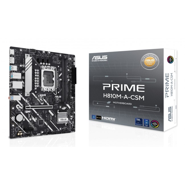 ASUS PRIME H810M-A-CSM Intel H810 LGA 1851 (Socket V1) micro ATX motherboard ASUS PRIME H810M-A-CSM Intel H810 LGA 1851 (Socket V1) micro ATX motherboard