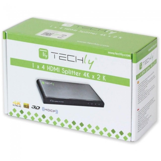 Techly Splitter HDMI 4 way 4K*2K IDATA HDMI-4K4 Techly Splitter HDMI 4 way 4K*2K IDATA HDMI-4K4
