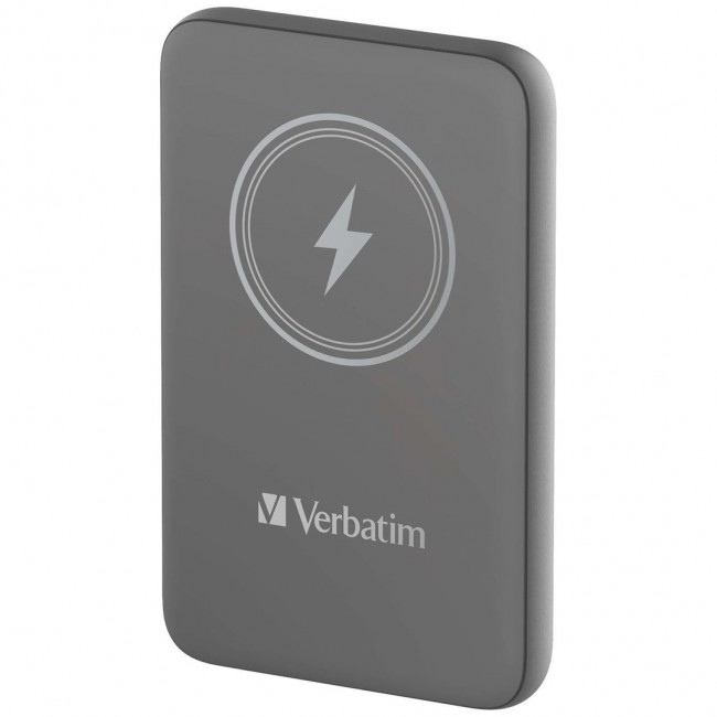 Verbatim Charge 'n' Go Magnetic Wireless Power Bank 10000mAh Grey Verbatim Charge 'n' Go Magnetic Wireless Power Bank 10000mAh Grey