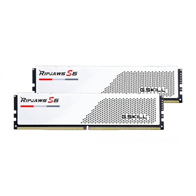 G.Skill Ripjaws S5 / F5-5600J3636D32GX2-RS5W memory module 64 GB 2 x 32 GB DDR5 288-pin DIMM G.Skill Ripjaws S5 / F5-5600J3636D32GX2-RS5W memory module 64 GB 2 x 32 GB DDR5 288-pin DIMM