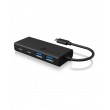 ICY BOX IB-HUB1426-CPD USB 3.2 Gen 1 (3.1 Gen 1) Type-C 5000 Mbit/s Black