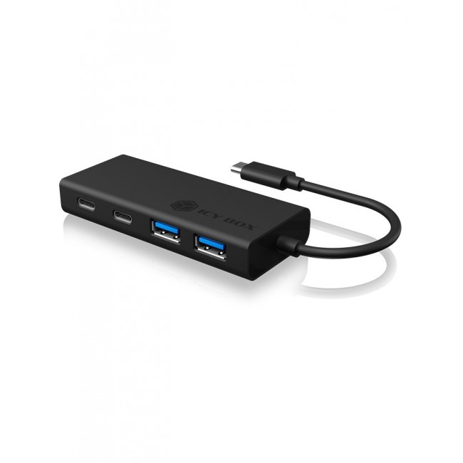 ICY BOX IB-HUB1426-CPD USB 3.2 Gen 1 (3.1 Gen 1) Type-C 5000 Mbit/s Black