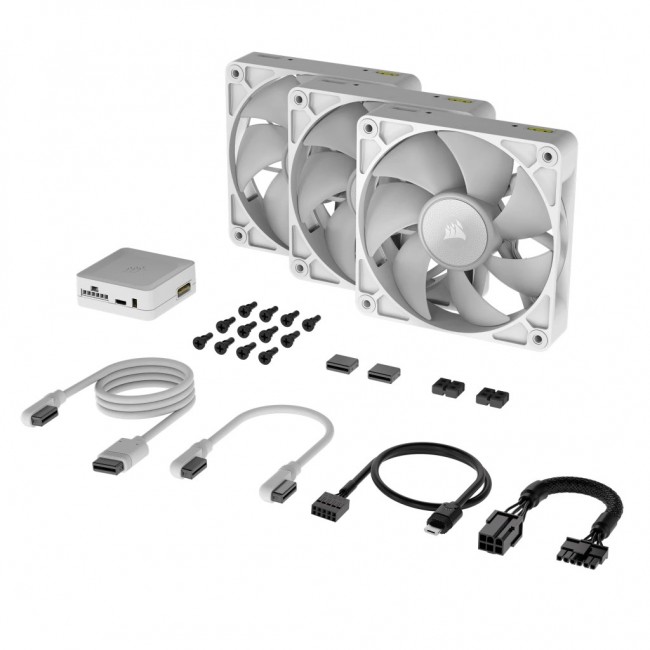 Corsair iCUE LINK RX120 RGB Computer case Fan 12 cm White 3 pc(s) Corsair iCUE LINK RX120 RGB Computer case Fan 12 cm White 3 pc(s)