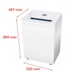HSM Pure 740 shredder, 145 l, 5,8 mm