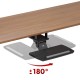 Maclean under-desk keyboard holder, adjustable, max. 5kg, black, MC-156 B