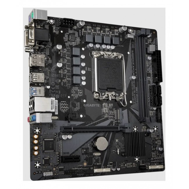 GIGABYTE H610M S2H V2 DDR4 Motherboard - Supports Intel Core 14th CPUs, 6+1+1 Hybrid Phases Digital VRM, up to 3200MHz DDR4 (OC), 1xPCIe 3.0 M.2, GbE LAN, USB 3.2 Gen 1