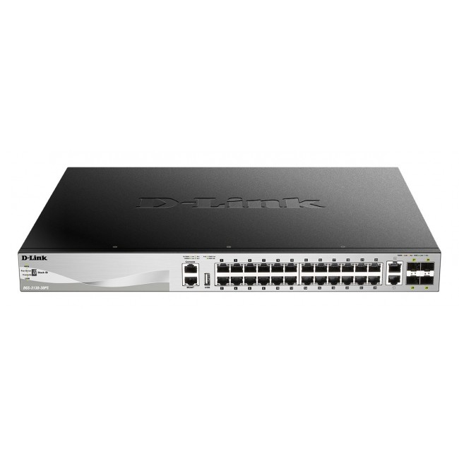 D-Link DGS-3130-30PS/E network switch Managed L3 Gigabit Ethernet (10/100/1000) Power over Ethernet (PoE) Grey D-Link DGS-3130-30PS/E network switch Managed L3 Gigabit Ethernet (10/100/1000) Power over Ethernet (PoE) Grey